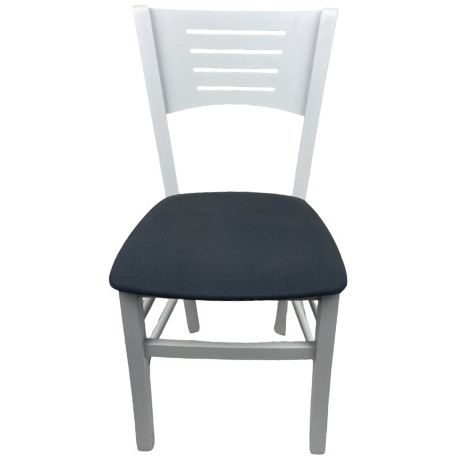 Set 4 ks jídelní židle ATALA LÁTKA Aquaclean Carabu šedá/bílé moření