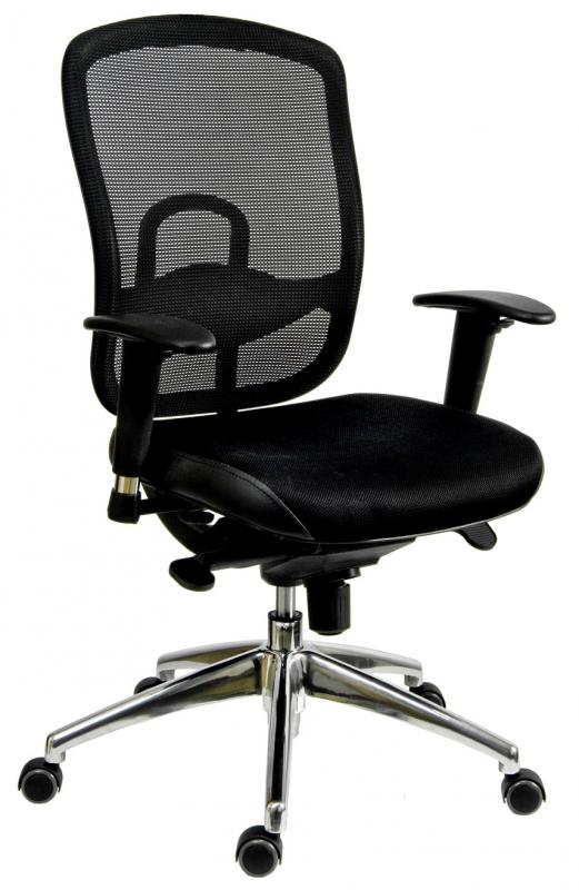 kancelářská židle OKLAHOMA černá bez podhlavníku gallery main image