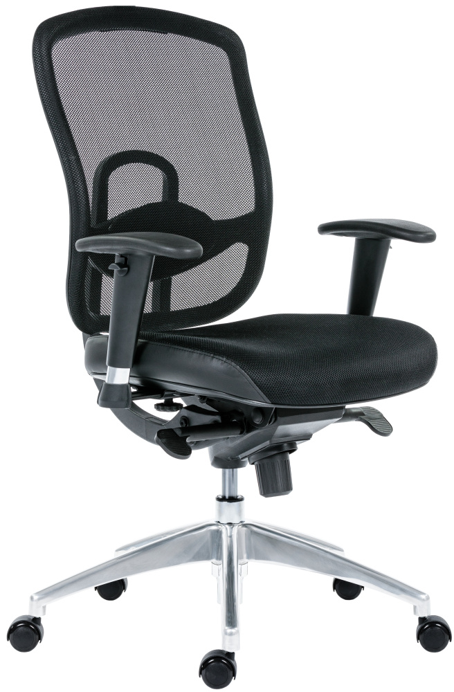 kancelářská židle OKLAHOMA černá bez podhlavníku gallery main image